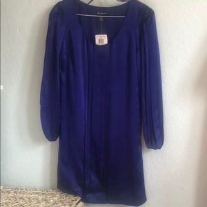 Purple Silk long Sleeve dress by INC Size 6